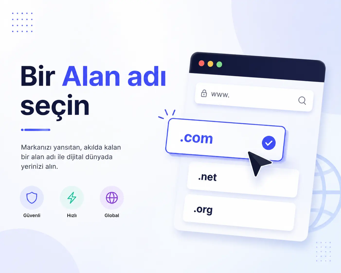 Bir Alan Adı Seçin