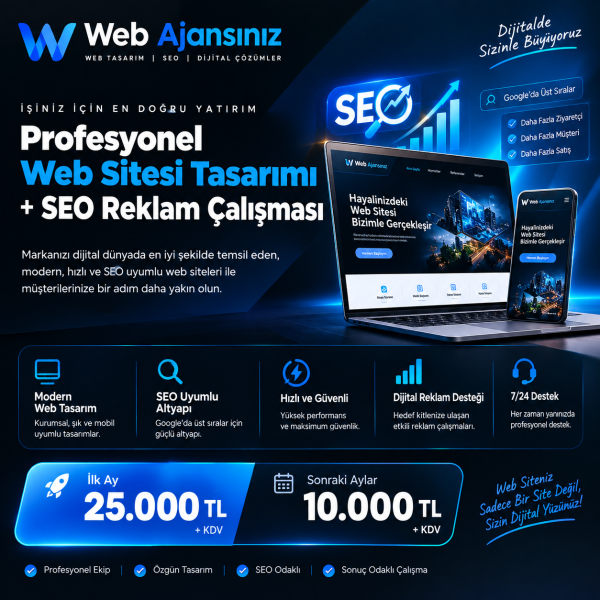 Web Sitesi + Seo Paketi Web Sitesi + Seo Paketi
